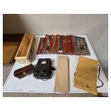 Misc. Hunting Books, Vintage Fishing Items, Vintage Voltmeter Etc.