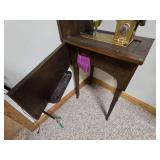 Vintage Gold Zig Zag Sewing Machine and Console