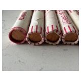 Copper Lincoln Cents Mostly 70’s Uncirculated Rolls