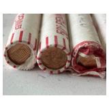 Copper Lincoln Cents Mostly 70’s Uncirculated Rolls