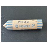 Jefferson Nickel Roll 1940’s