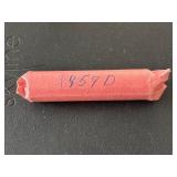 Lincoln Wheat Cent Roll 1957-D
