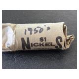 Jefferson Nickel Roll 1950’s