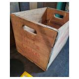 Vintage Coca Cola Wooden Box, Coca Cola Tin Pail, Vintage 1950