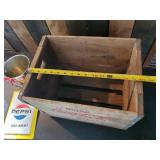 Vintage Coca Cola Wooden Box, Coca Cola Tin Pail, Vintage 1950