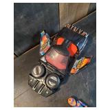 Vintage M.A.S.K. Corvette Called Raven & Action figure Calhoun Burns, and M.A.S.K Vintage Kenner Bullett Street Bike & Action Figure Ali Bombay Great Condition!