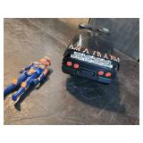 Vintage M.A.S.K. Corvette Called Raven & Action figure Calhoun Burns, and M.A.S.K Vintage Kenner Bullett Street Bike & Action Figure Ali Bombay Great Condition!