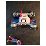 Vintage M.A.S.K. Corvette Called Raven & Action figure Calhoun Burns, and M.A.S.K Vintage Kenner Bullett Street Bike & Action Figure Ali Bombay Great Condition!