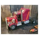 Vintage Kenner M.A.S.K. Rhino Semi Truck 1985 & Action Figures Matt Trakker and Bruce Sato
