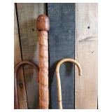 Lot of Vintage Canes Very Decorative some Carved one with marble Top