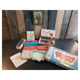 Vintage Games in original Boxes.  BINGO, Dominoes, Playing Cards and more