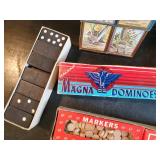Vintage Games in original Boxes.  BINGO, Dominoes, Playing Cards and more