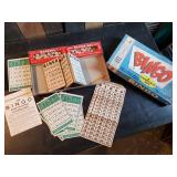 Vintage Games in original Boxes.  BINGO, Dominoes, Playing Cards and more