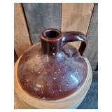 Vintage Brown Jug with Great Patina