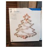 Lot of 3 new never used Christmas Décor Tree, Sleigh, Santa