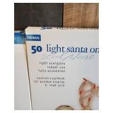 Lot of 3 new never used Christmas Décor Tree, Sleigh, Santa