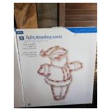 Lot of 3 new never used Christmas Décor Tree, Sleigh, Santa