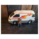 Vintage M.A.S.K. Slingshot Van with Ace Riker Action Figure 1986