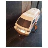 Vintage M.A.S.K. Slingshot Van with Ace Riker Action Figure 1986