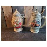 2 Beer Steins Christmas and Postal Service
