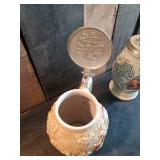 2 Beer Steins Christmas and Postal Service