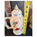 2 Beer Steins Christmas and Postal Service