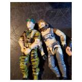 Vintage Gi Joe H.A.V.O. toy 1986 and Low-Light, Snow Job, Lift-Ticket, Wet-Suit, & Lady Jaye action figures