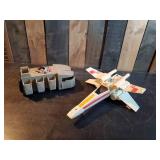 Vintage Kenner Star Wars X-Wing Fighter 1978 and Imperial Troop Transport Vehicle