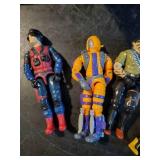 Vintage Gi Joe D.E.M.O.N. 1988 and a collection of Different Gi Joe Action Figures