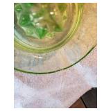 Vintage Green Uranium Glass Juicer