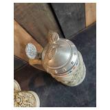 2 Unique Beer Steins in Great Condition one is Tribute to American Armed Forces