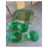 Vintage Misc Glass Items with Various Purpose all Vibrant Colors and Design
