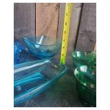 Vintage Misc Glass Items with Various Purpose all Vibrant Colors and Design