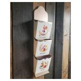 Mid Century Modern Letter, Memo, and Misc wall holder