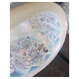 FireKing Cream and Sugar Bowl, and Fenton Cream and Sugar Bowls