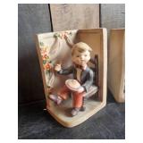 Vintage Lefton Little Jack Horner Book Ends