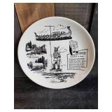 Vintage Décor Plate Lot, Alexandria, Minnesota, Floral and others