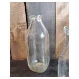 Vintage Glass Bottle Lot, Tropicana, Milk Jar, and others
