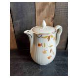Vintage Halls Superior Leaf Pattern Pitcher
