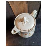 Vintage Halls Superior Leaf Pattern Pitcher