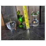 3 Paperweights Cat Made in Sweden