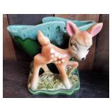 Lot of Misc Planters and other Vintage Décor. Bambi Planter, Love Bird Planter, Parmesan Shaker and more