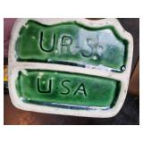 Lot of Misc Planters and other Vintage Décor. Bambi Planter, Love Bird Planter, Parmesan Shaker and more