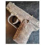 Vintage Toy Lot, Vintage Hawkey Cap Gun, Vintage Toy Spurs, Vintage Toy Texas Revolver