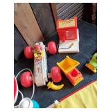 Vintage Fisher Price Toy Lot Of All Types   fun Vintage Toy Lot