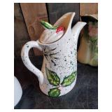 Various Vintage Pitchers and Tea Pots Ceramic and Aluminum