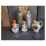 Various Vintage Glass and Ceramic Figurines and other Vintage Items