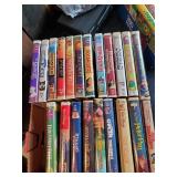 Sylvania VHS and Boxes of Various VHS Tapes to include Disney, John Wayne and much more