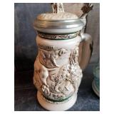 Dog Stein and Fish Stein   Very Cool and Great Condition