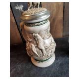 Dog Stein and Fish Stein   Very Cool and Great Condition